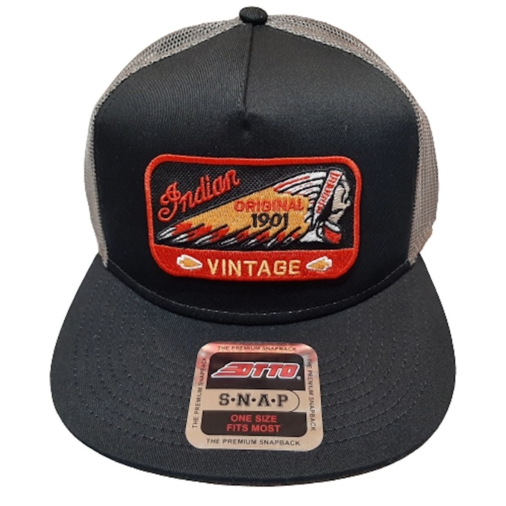 Otto Indian Motorcycles PatchTrucker Mesh Snapback Embroidered